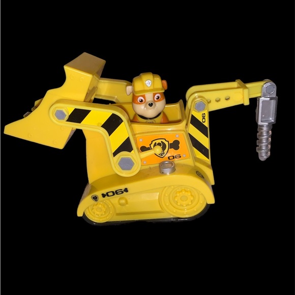 Like New Paw Patrol Rubble And his Light up & Sounds Excavator Drill Toy - Picture 4 of 7